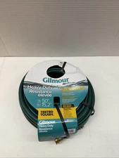 Garden Hose 5/8" D x 50' L Heavy-Duty Vinyl Green - Gilmour 864501-1021 Flexogen