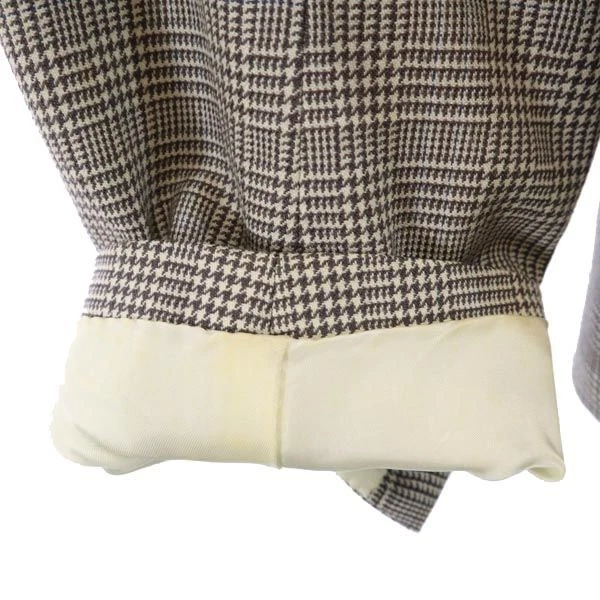 Used FACTOTUM Made in Japan wool Glen Check Pattern tailored jacket Men's - product detail image 6