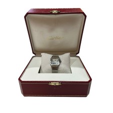 Cartier Santos Galbée Ladies Quartz Watch Ref 1565 Stainless Steel With Box