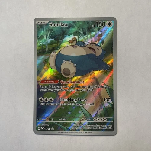 Snorlax 051 Promo Card SV Scarlet & Violet 151 Promo Holo Card