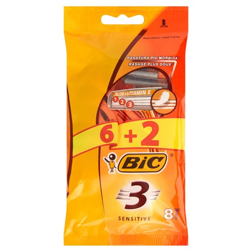 Bic 3 Sensitive 8 rasoi trilama - Foto 1 di 11