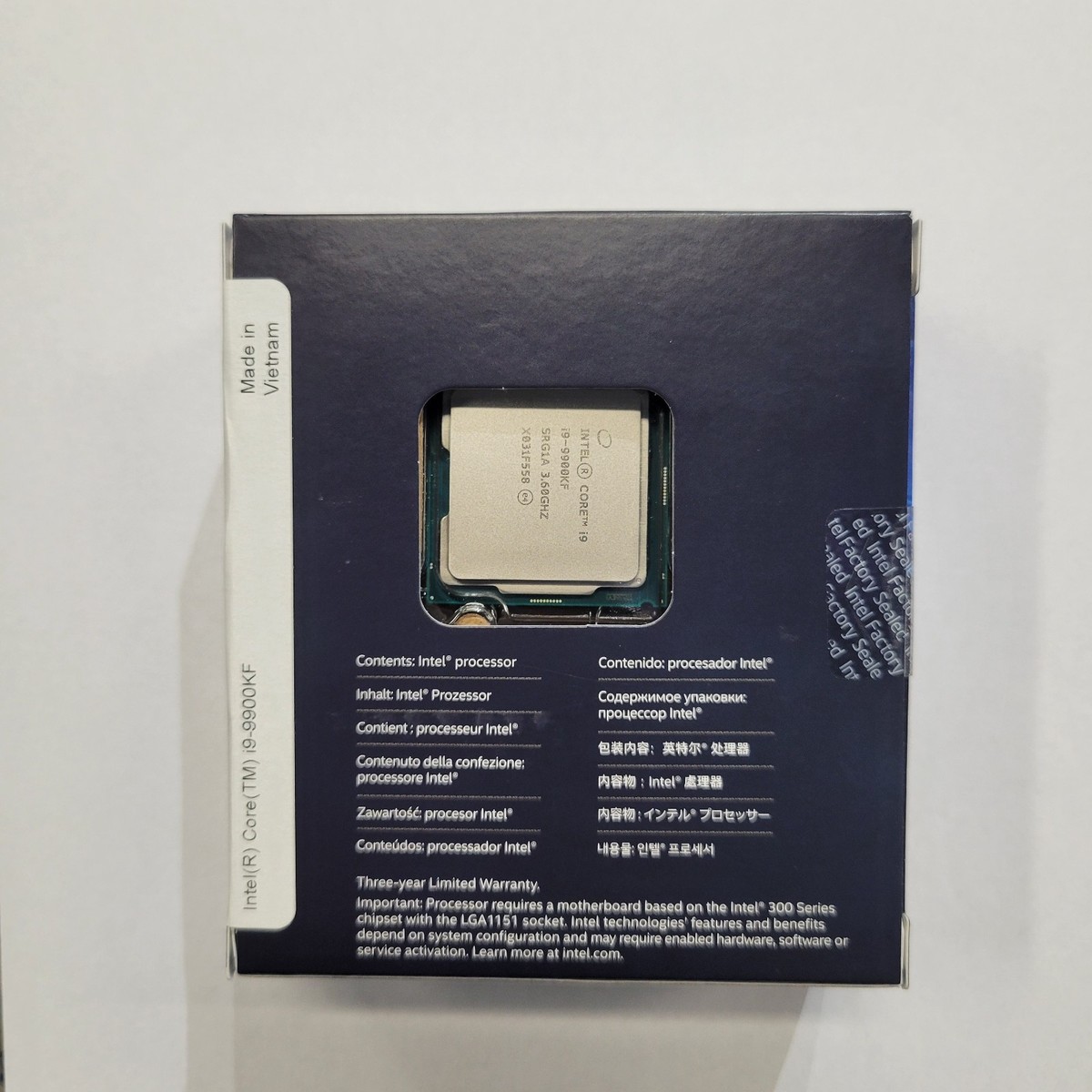 CPU Intel Core i9-9900KF Intel Core i9-9900KF processor 3.6 GHz Box 16 MB Smart Cache