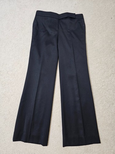 J. Pantalones de esmoquin Crew Favorite Fit para mujer negros 100 % lana virgen forrados talla 4 - Imagen 8 de 16