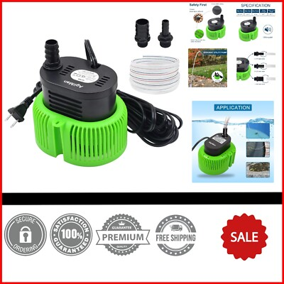 #ad Submersible Pool Cover Pump with Long Drainage Hose 850 GPH Efficiency
