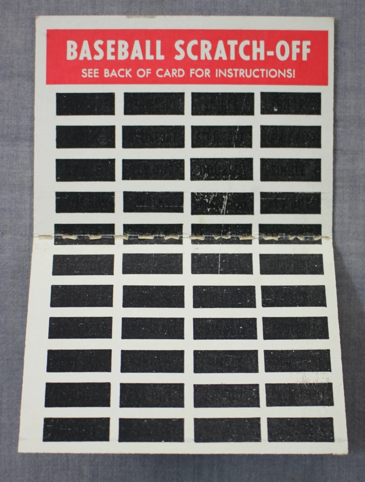 Tarjeta de béisbol rascada Hank Aaron HOF 1970 Topps Play Baseball - sin rayar Foto 3 de 3