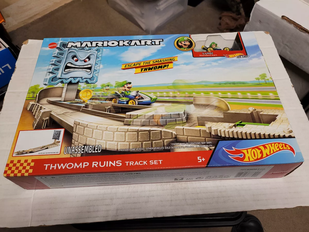 Hot wheels mario kart thwomp hotsell ruins trackset