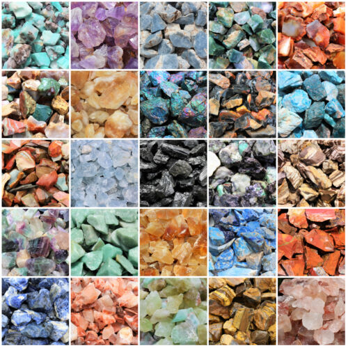 Natural Rough Stones Rocks - CARATS - Bulk Lots Huge Choice (500 1000 2000 3000) - Picture 1 of 60
