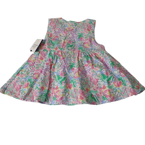 2 Pc Crown and Ivy Floral Top/Dress and Pink Leggings Set Girls Size 4T Easter - Imagen 7 de 12