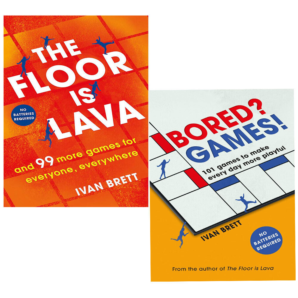 Ivan Brett Collection 2 Books Set (Bored? Games!, The Floor is Lava)