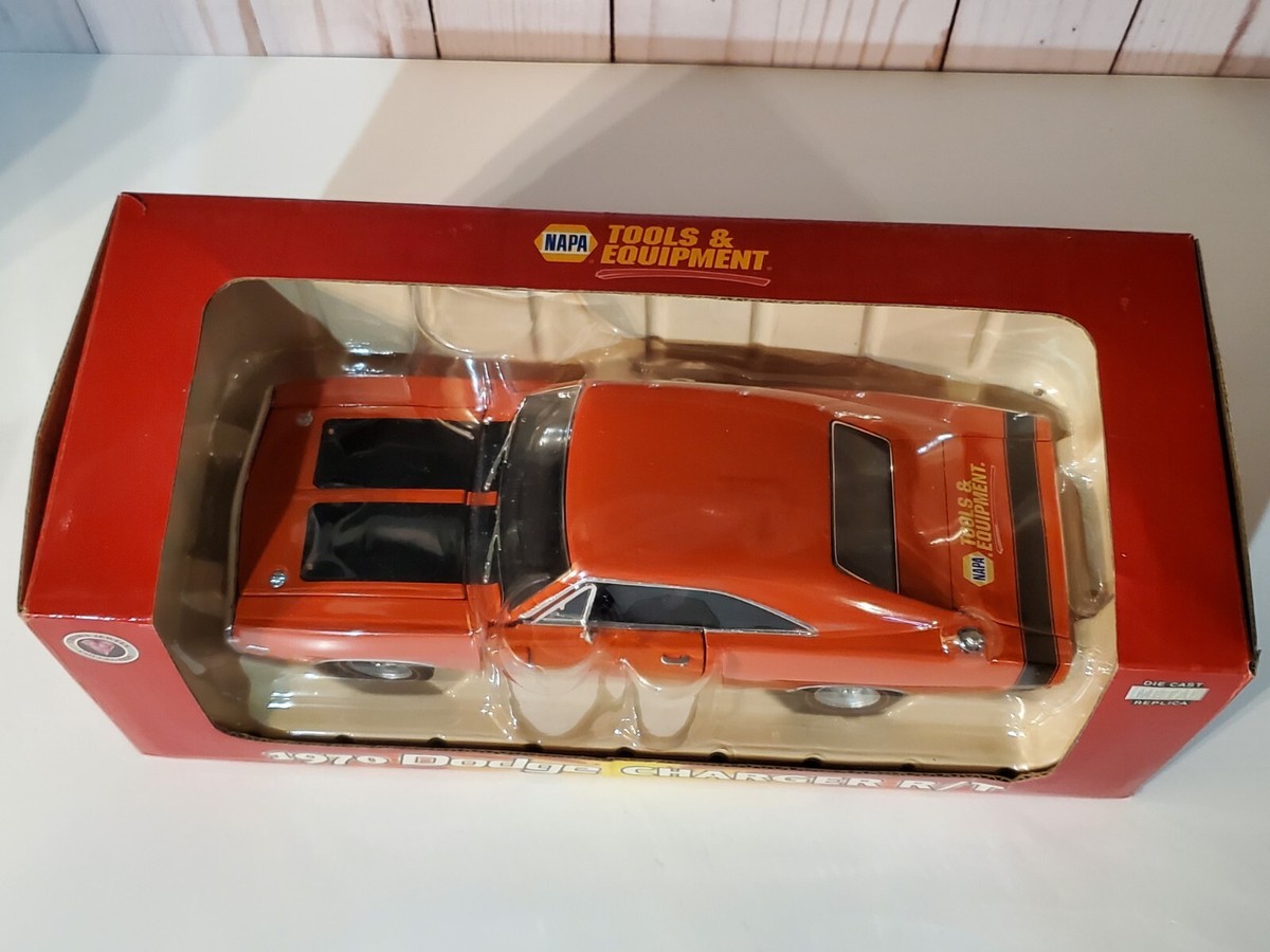 1970 Dodge Charger R/T 1:24 Scale Diecast Coin Bank Car NAPA