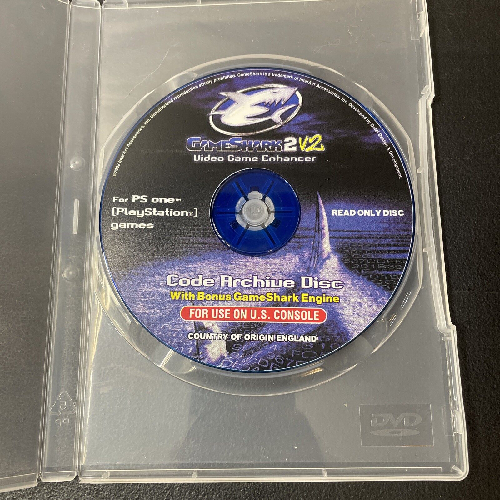 GameShark~V2.2, Version 2.2~For PlayStation 1, PSone, PS1~Damaged Box No  Manual