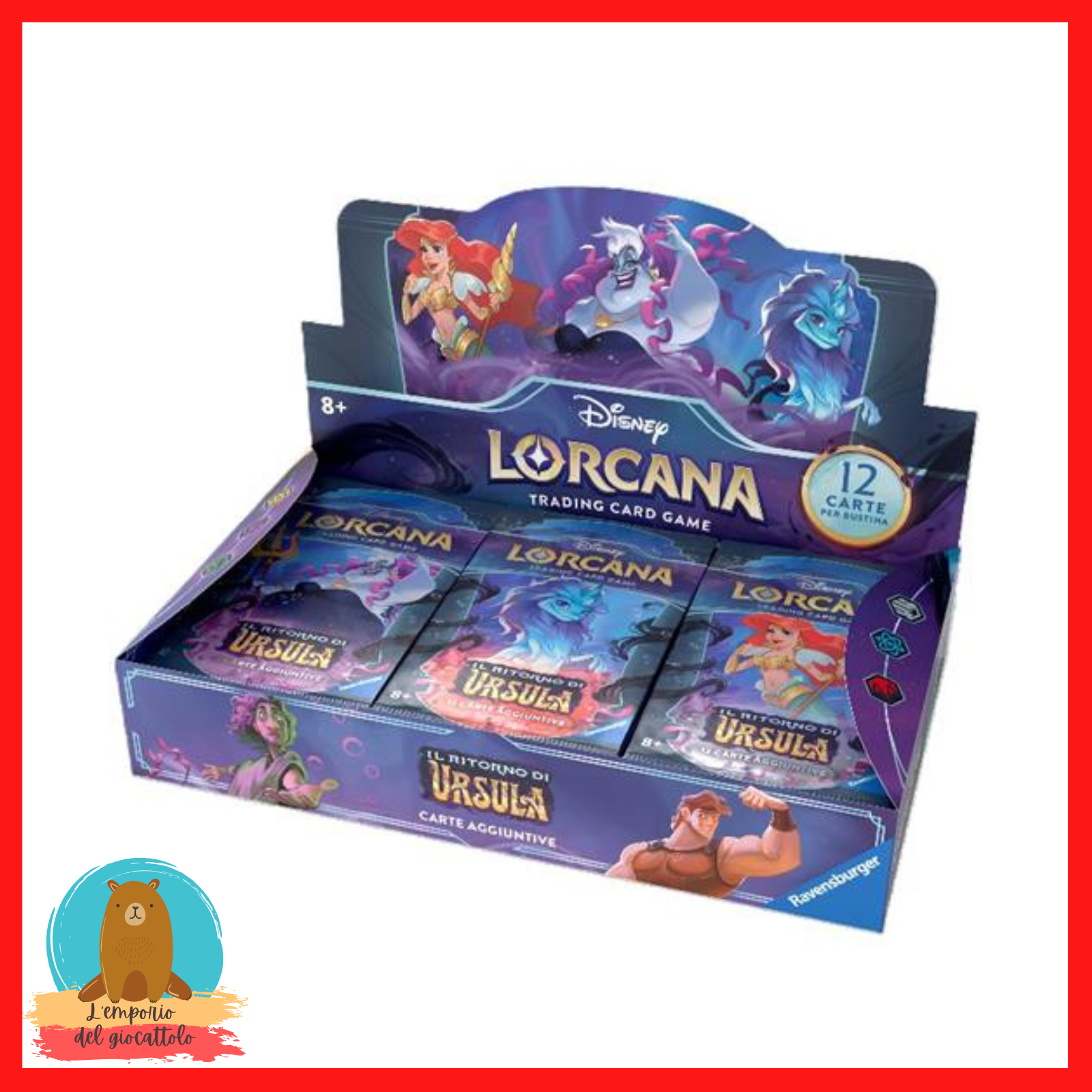 LORCANA - BOX 24 BUSTE - IL RITORNO DI URSULA - ITA ravensburger tcg booster box