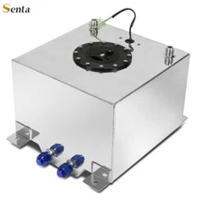 8 GALLON ALUMINUM RACING DRIFT FUEL CELL GAS TANK WITH LEVEL SENDER SLIVER