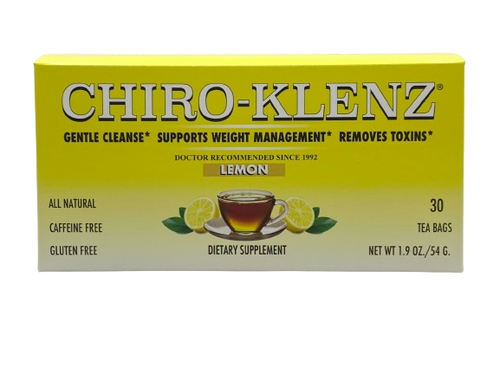 Chiro-Klenz LEMON - Herbal Tea for Detox, Constipation and Bloating - 30 Teabags