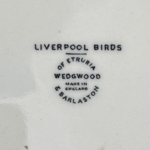 VTG WEDGWOOD Liverpool Birds BLACK TRANSFERWARE Dessert Salad Plate CHELSEA 2of2 - Picture 10 of 11
