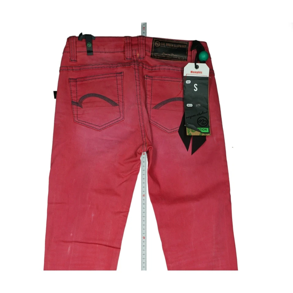 ONE GREEN ELEPHANT memphis Jeans Hose Skinny stretch Gr. S W26 L34 used rot NEU - Bild 4 von 4