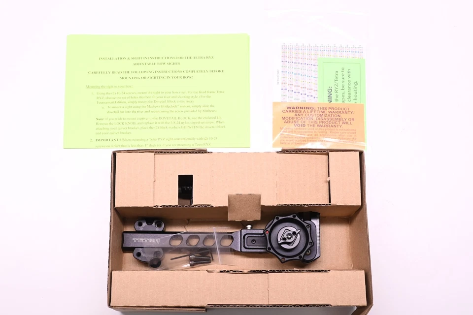 Mira de torneo HHA Tetra RYZ - mano derecha - .019 - 2 pines - SB-RYZ-TE-2519-GRED Foto 2 de 2