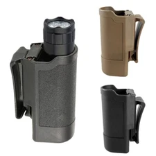 Tactical Flashlight Pouch Torch Holder Quick Release Belt Clip Camping Holster