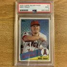 2020 Topps Silver Pack Mike Trout 1985 Promo #1 PSA 9 Angels