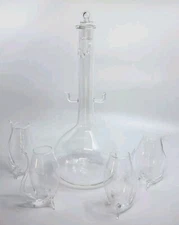 The wine savant port sipper Decanter Set with Port Sippers New in Box