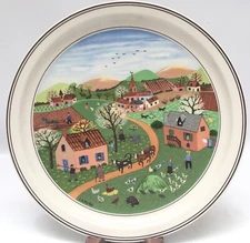 Villeroy & Boch Four Seasons Naïf #1 Spring Plate Collectors Wall Decor 