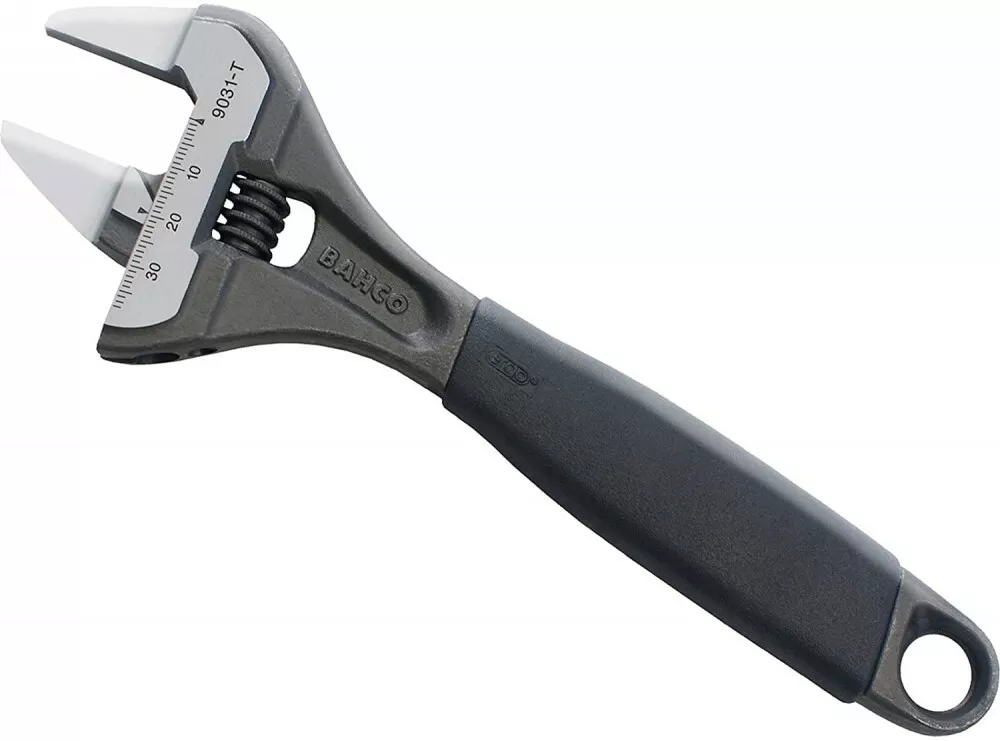 BAHCO Adjustable Wrench Thin Type Light Soy Large Monkey 9029 T With Tracking