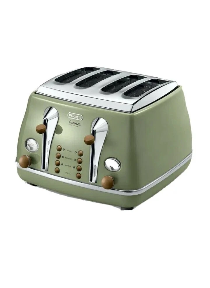 De'Longhi Luminosa 4-Slice Toaster Green - KBL4003GR - First Ireland