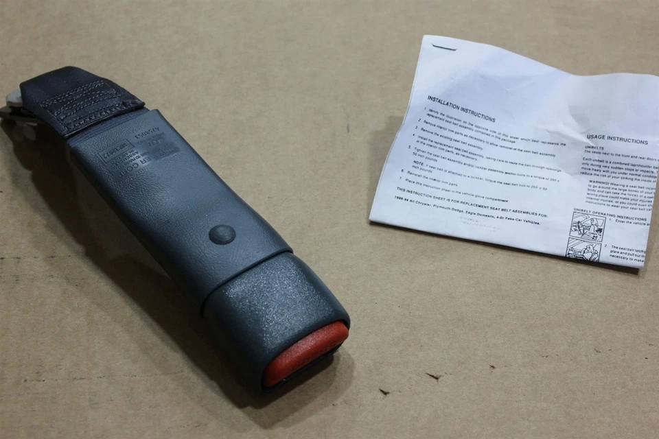 Hebilla de cinturón de seguridad central delantero Dodge Intrepid 93-97 0JX77RP8 abeto azul nuevo de fábrica OEM Foto 2 de 4