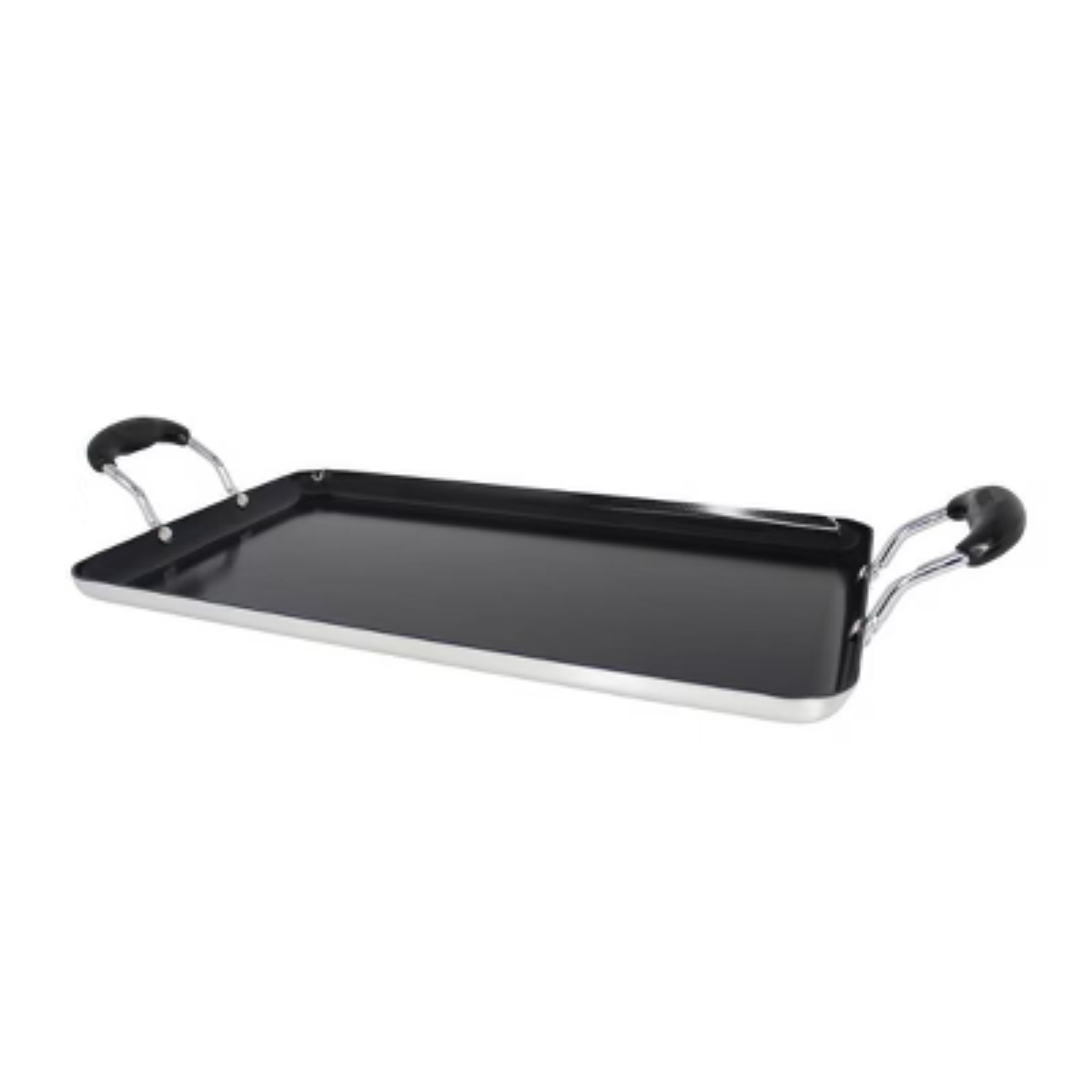 IMUSA 17x10 Inch Black Ceramic Stovetop Double Burner Griddle