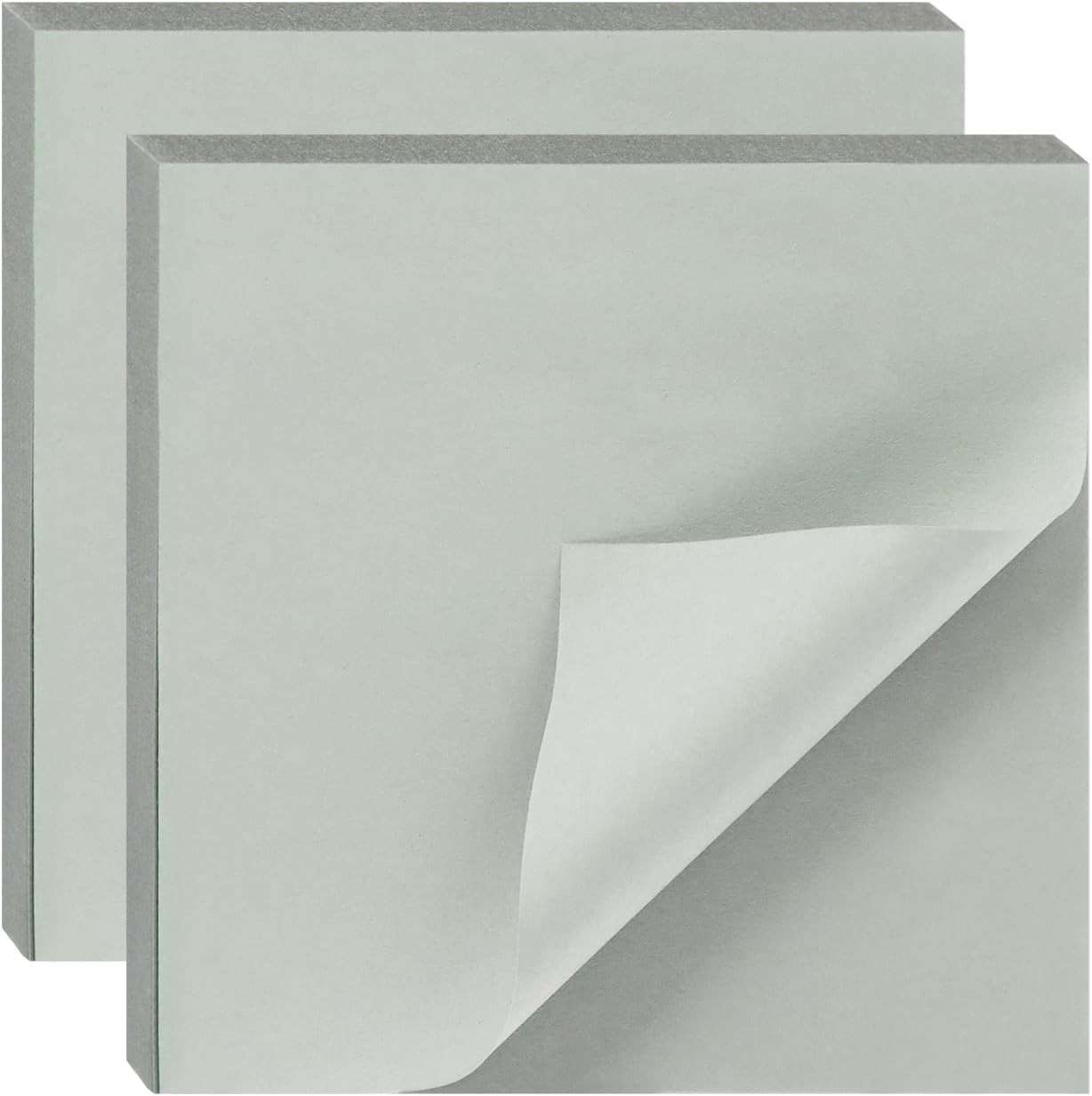 2 Pack Kraft Paper Sticky Notes 7.5x7.5cm Self-Stick Blank Book Tabs Paper Marke-image