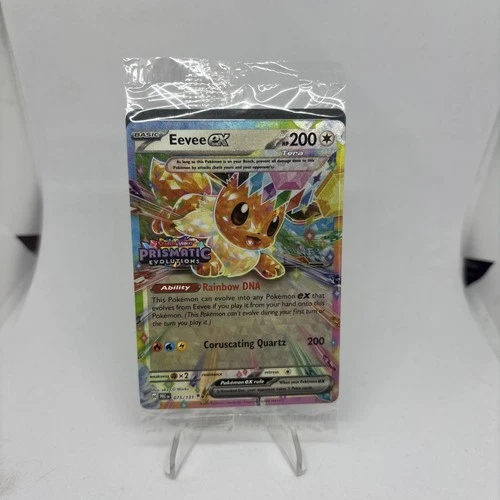 Pokemon Eevee EX 075/131 Prismatic Evolutions Stamp Promo Sealed