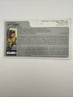 Vintage 1986 GI JOE Lift Ticket File Card Original Uncut Tomahawk Pilot Part