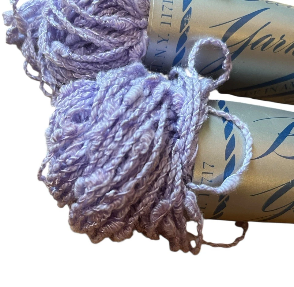 Винтажная экзотическая пряжа Brentwood 2 мотка лаванда 70 ярдов каждый - Изображение 3 из 4