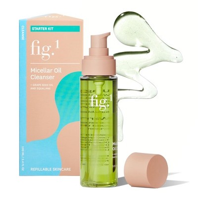 Fig.1 Hydrating Oil Cleanser for Face   Micellar Makeup Remover with Grapeseed &
