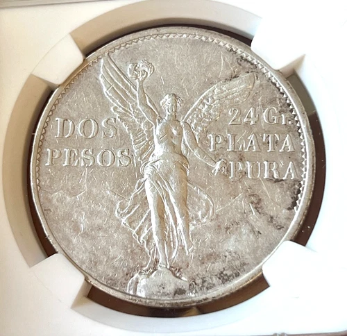 1921 Mexico Independence Centennial Silver 2 Pesos NGC AU 50 - 95454