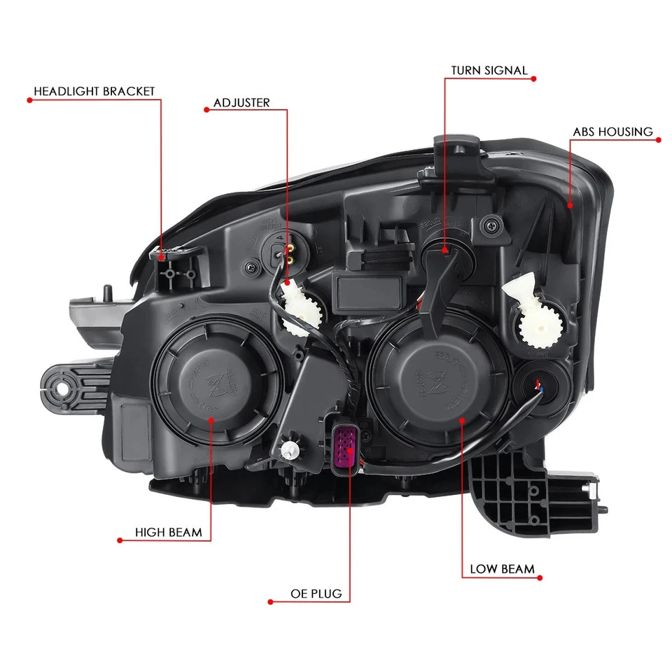 Halogen Headlight For 2013-2016 Chevrolet Trax LS LT LTZ W/ Blub Passenger Side - Изображение 4 из 4