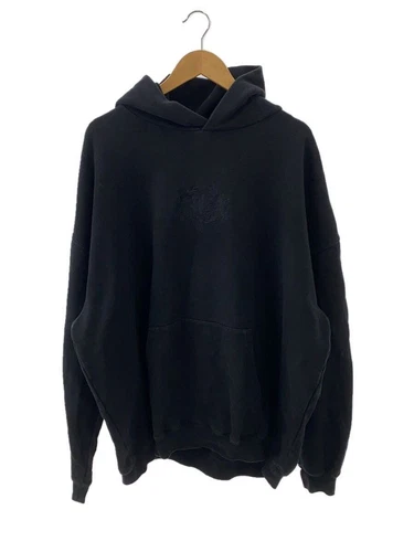 BALENCIAGA Felpa con Cappuccio XXS Cotone Nero JP57 2020 02488 Usata