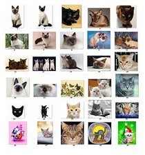 30 Personalized Address labels Cute Cats (C 1)
