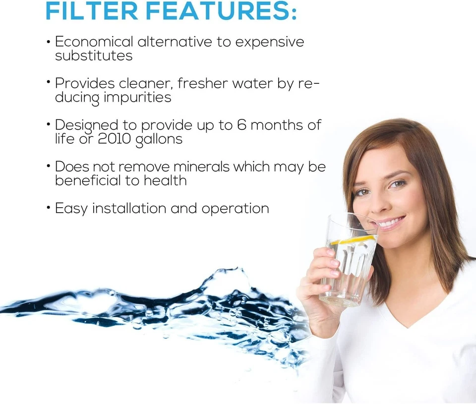 EcoAqua EWF-8001A Water Filter Compatible With Insinkerator F701R - 3 Pack - Image 2 of 4