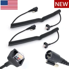 2Pcs NEW KMC-27 Mic Cable For KENWOOD TK-690 TK-790 TK-890 TK-5710 TK-5810 Radio
