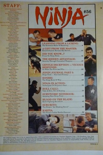 Original Ninja Magazine 1992 Martial Arts W/ Centerfold Poster includes Karate - Picture 4 of 6