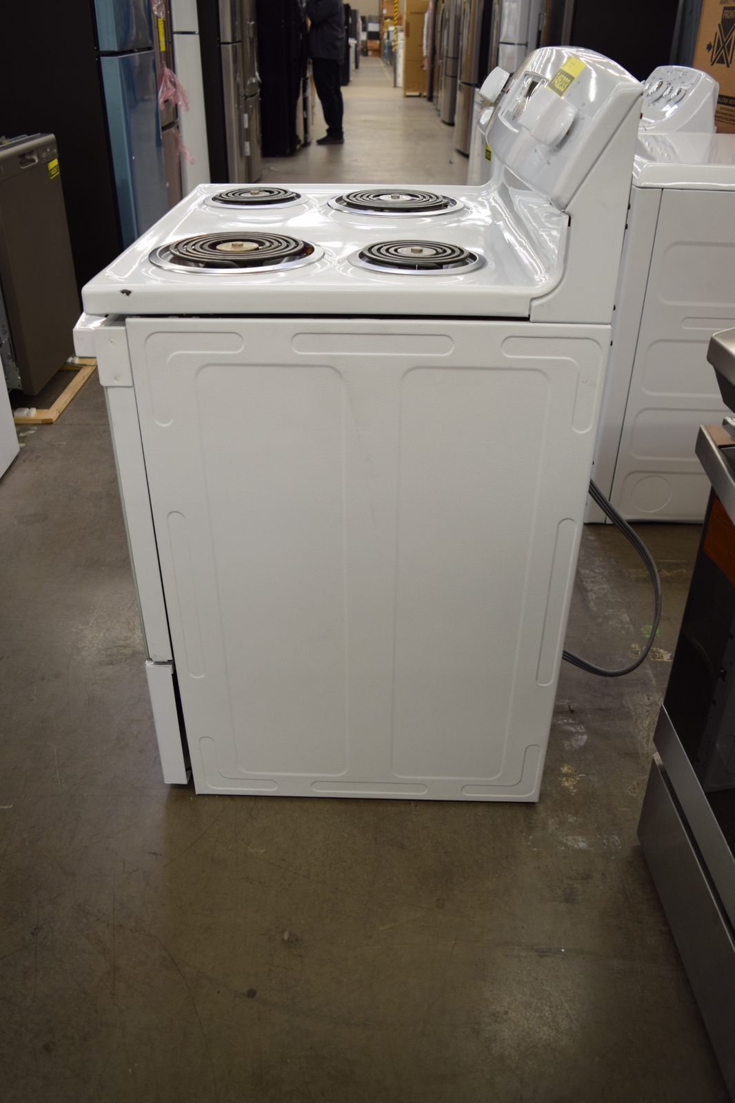 GE JB256DMWW 30" White Freestanding 4 Coil Electric Range 145233 eBay