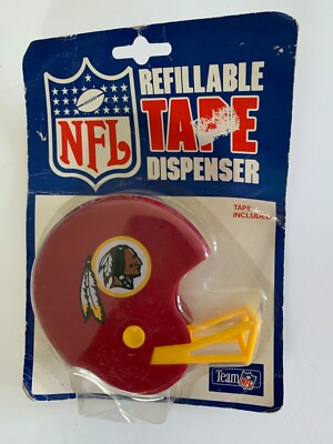 NFL Football Helmet Refillable Tape Dispenser with Tape Washington ...