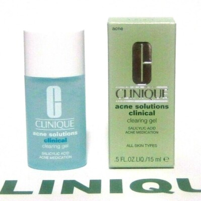 CLINIQUE Acne Solutions Clinical Clearing Gel (.5oz/15mL) Full Size BNIB