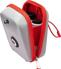 Golf Rangefinder Hard Shell Case Compatible with 5.59 3.7 2.5inch, Silver-Red