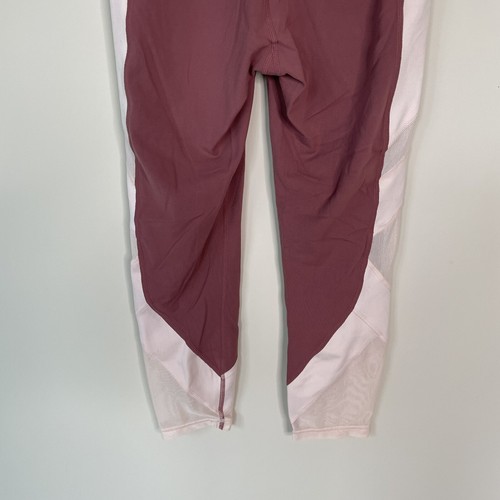Athleta Exhale Crop PowerVita Tight Two Tone Pink Women’s Size XS Mid Rise - 第 8/8 張圖片