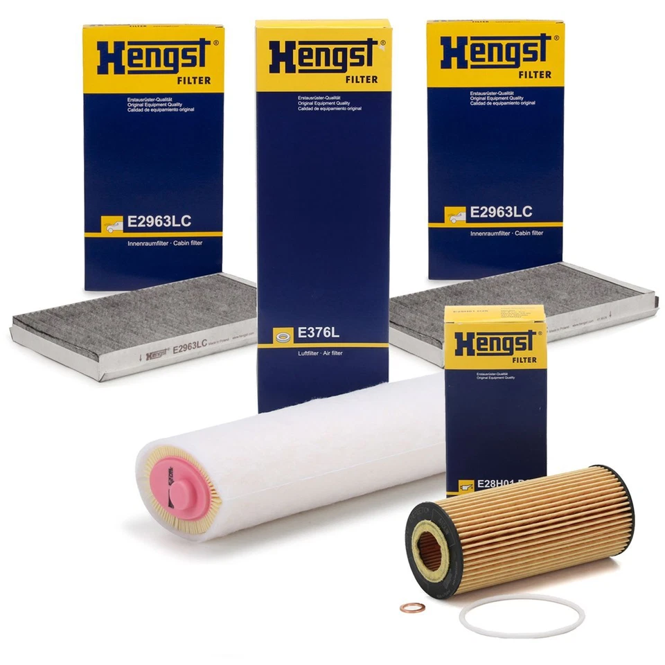 HENGST Filterset für BMW E60 E61 525d 163/177/197 PS 530d 211/218/231/235 PS M57
