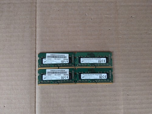 LOT OF 4 MICRON 8GB MTA8ATF1G64HZ-3G2J1 1RX8 PC4-3200 DDR4 LAPTOP RAM G5-2(35)
