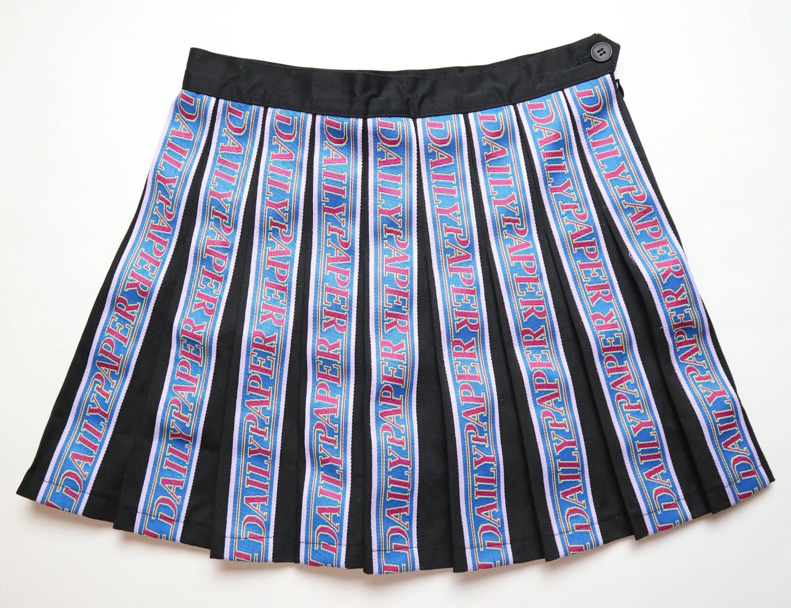 DAILY PAPER VINTAGE PLEATED HIGH WAIST PLISSE MINI SKIRT ADULT WOMEN'S M