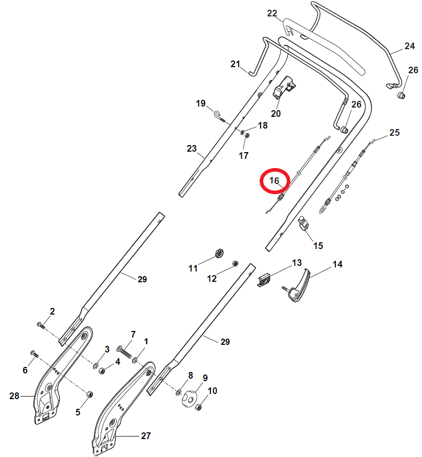 Pièces d'outil de câble d'entraînement S461RPD SP533 381030051/0 Pièces d'outil de câble d'entraînement S461RPD SP533 381030051/0